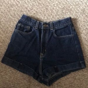 American Apparel High Waist shorts, size 26
